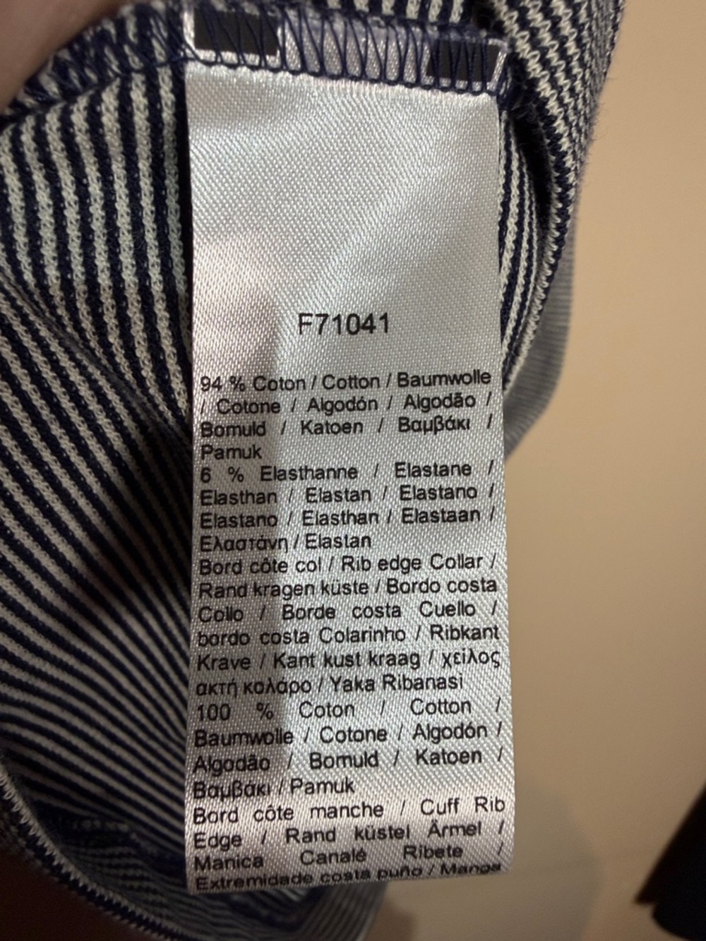 Lacoste blue Striped Polo Dress - Picture 4 of 5